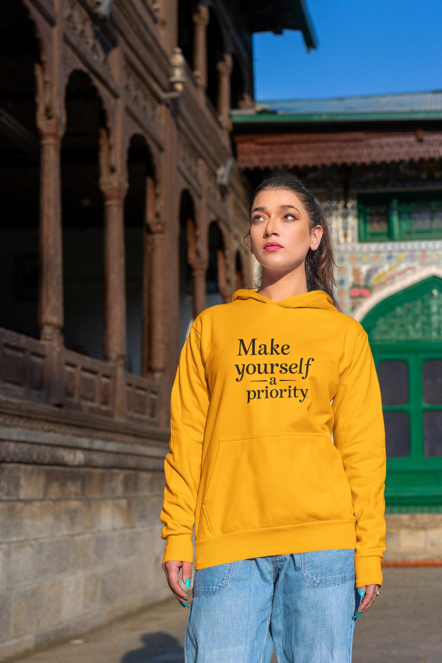 UNISEX GOLDEN YELLOW HOODIES