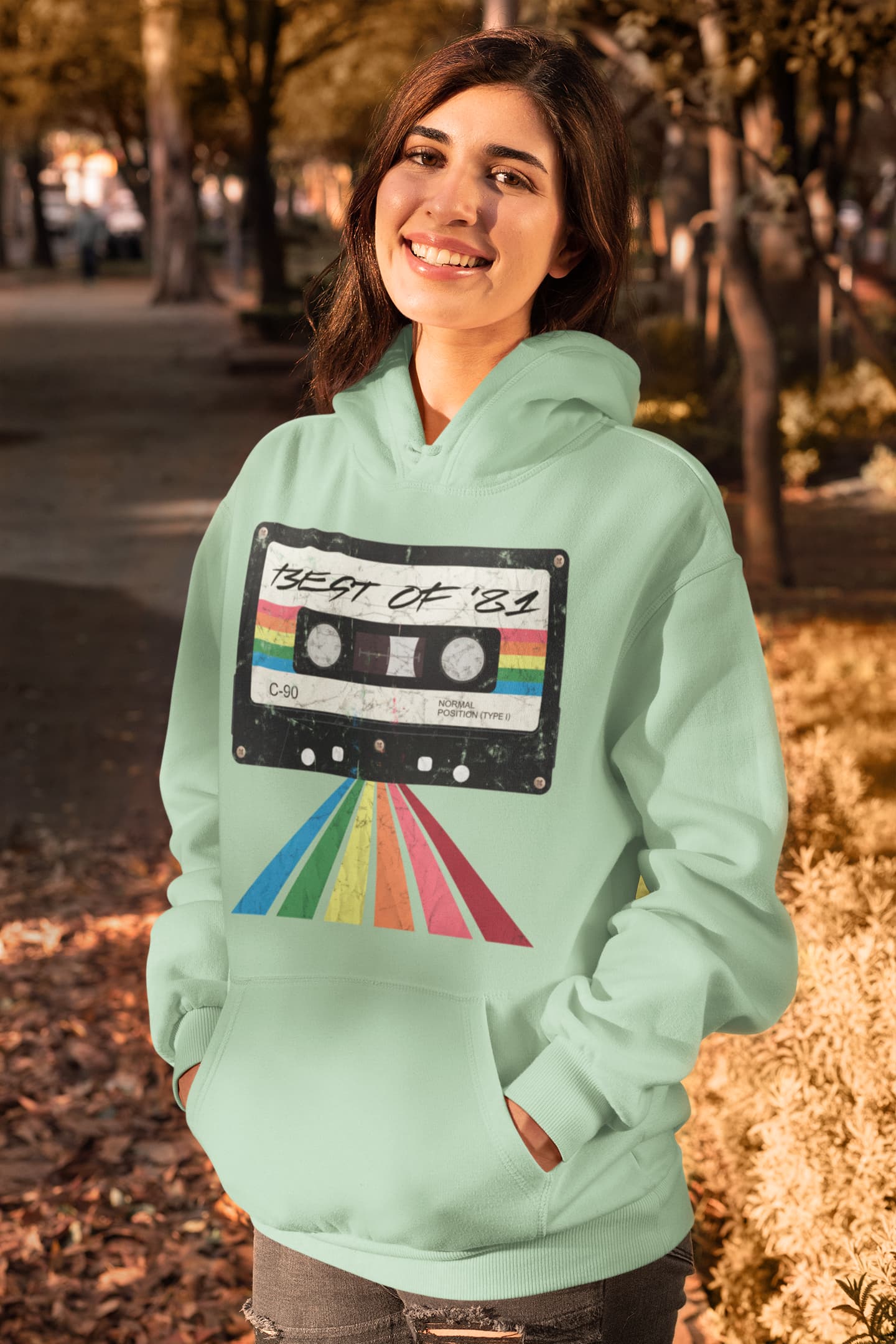Men's Mint Green Hoodies