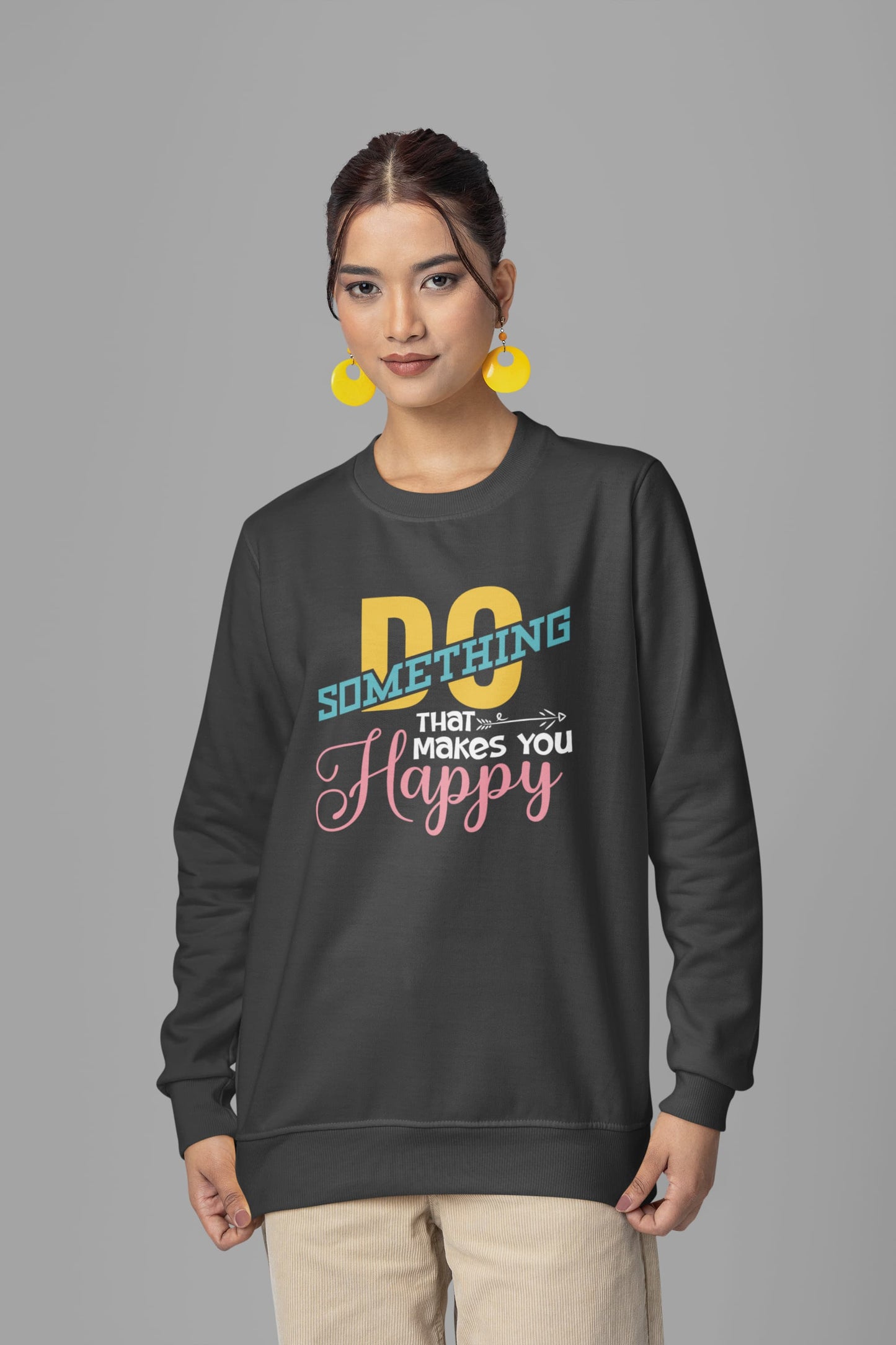 WOMENS BLACK SWEATSHIRT