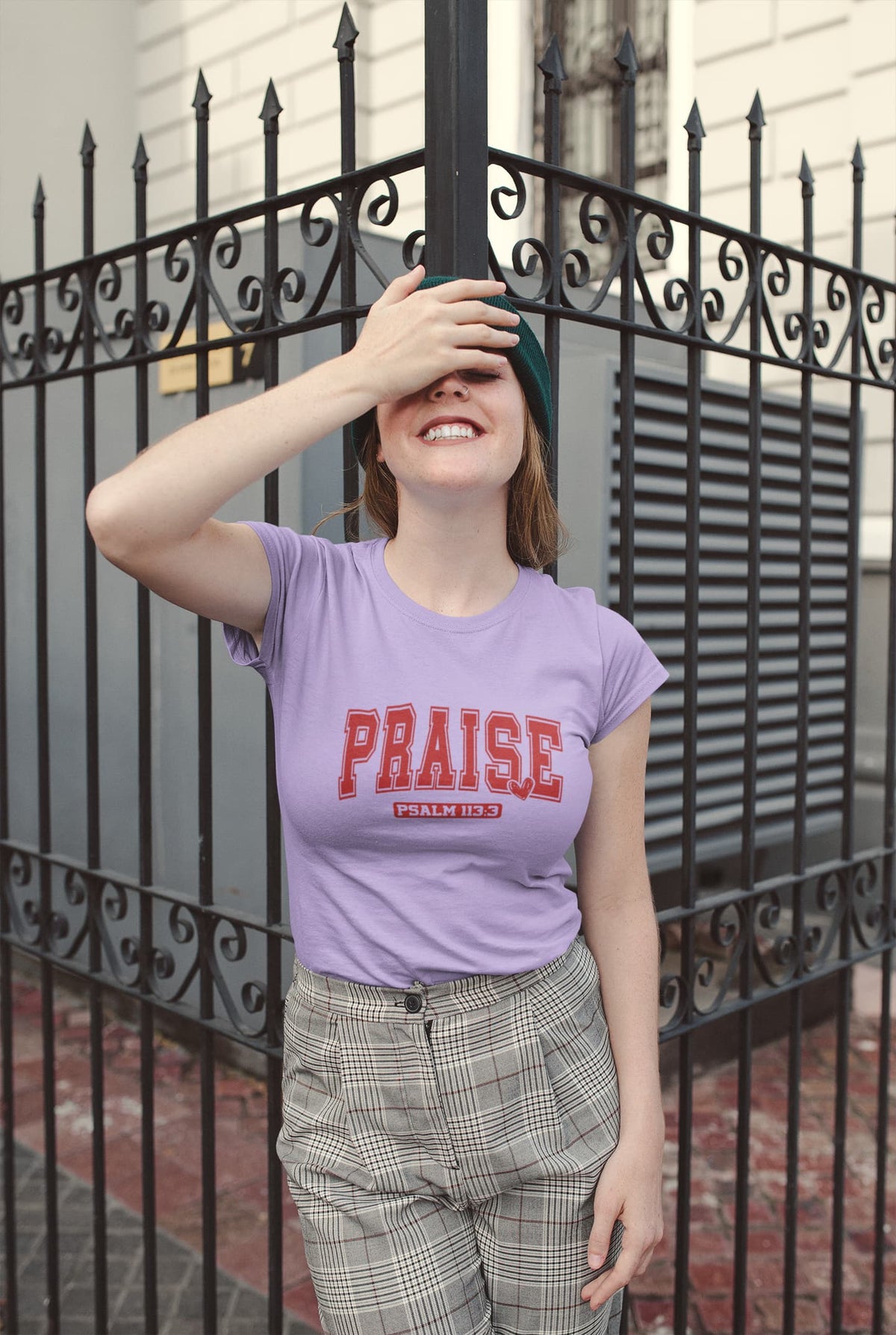 WOMENS IRIS LAVENDER ROUNDNECK T-SHIRT