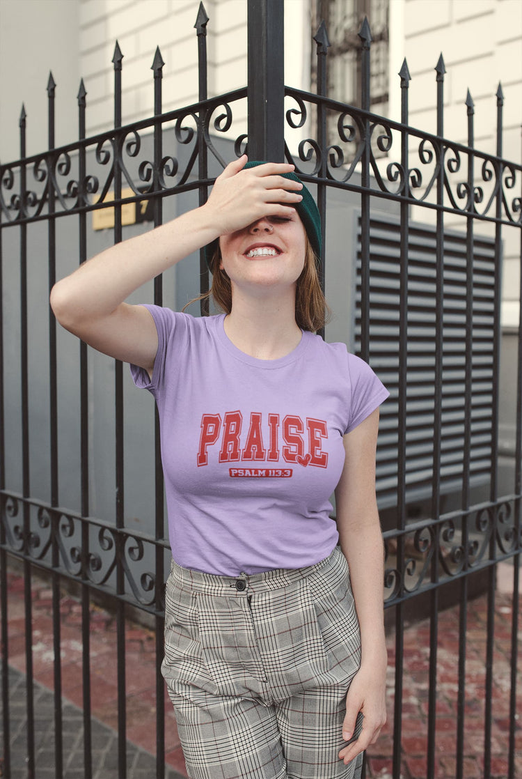 WOMENS IRIS LAVENDER ROUNDNECK T-SHIRT
