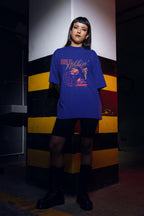 UNISEX ROYAL BLUE OVERSIZED T-SHIRT 