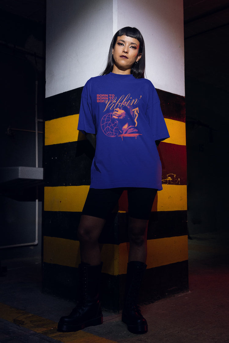 UNISEX ROYAL BLUE OVERSIZED T-SHIRT 