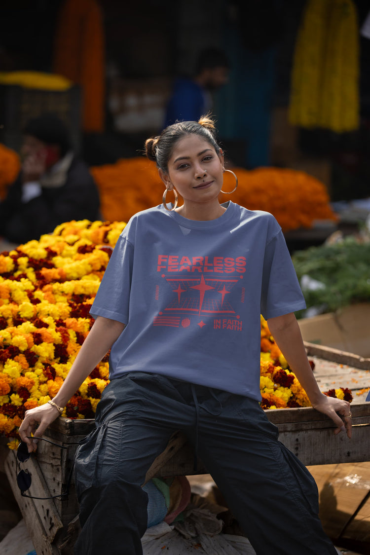UNISEX STEEL GREY OVERSIZED T-SHIRT