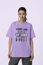 WOMENS IRIS LAVENDER OVERSIZED T-SHIRT