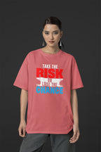 WOMENS DUSTY ROSE OVERSIZED T-SHIRT