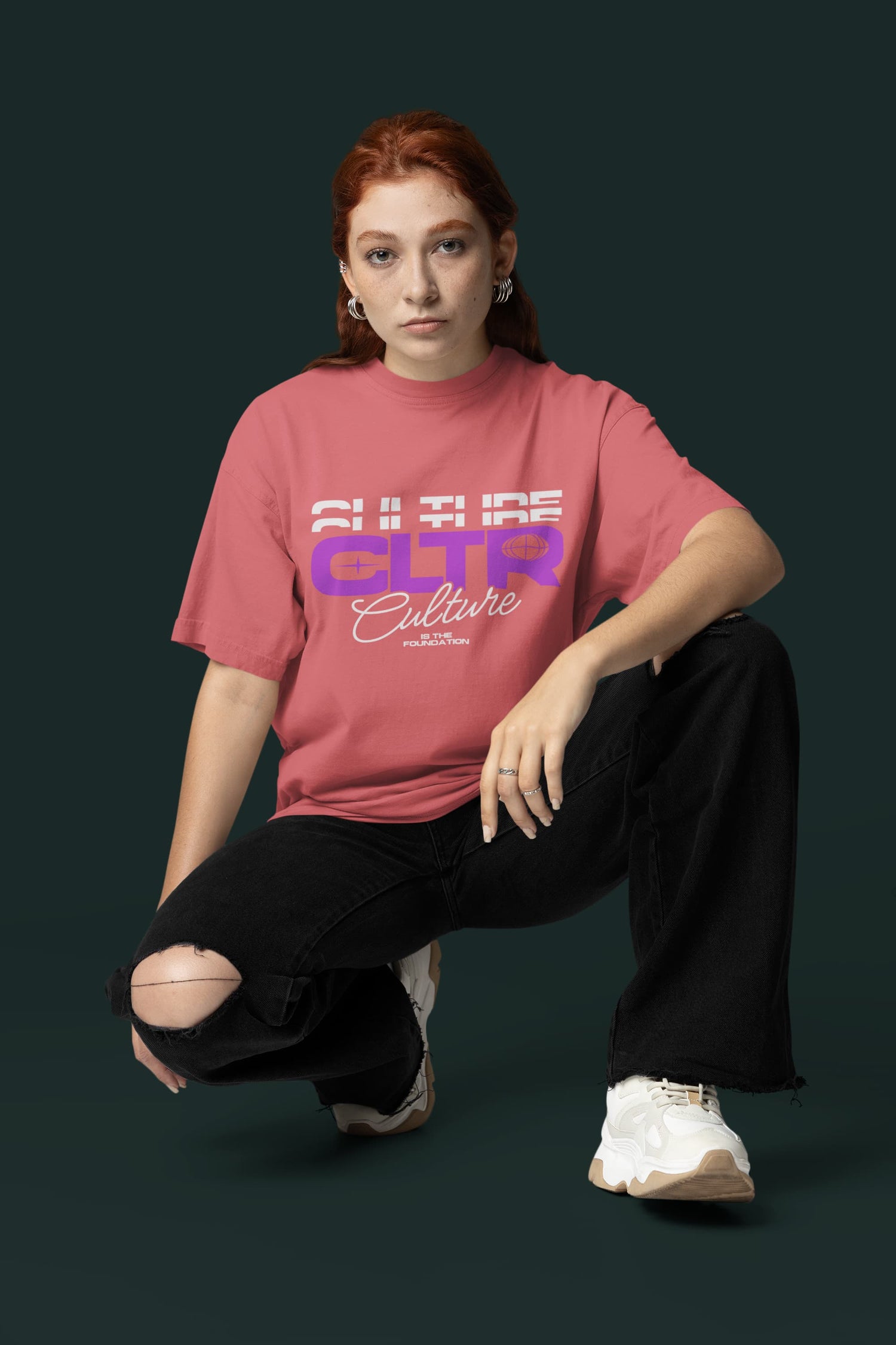 UNISEX DUSTY ROSE OVERSIZED T-SHIRT 