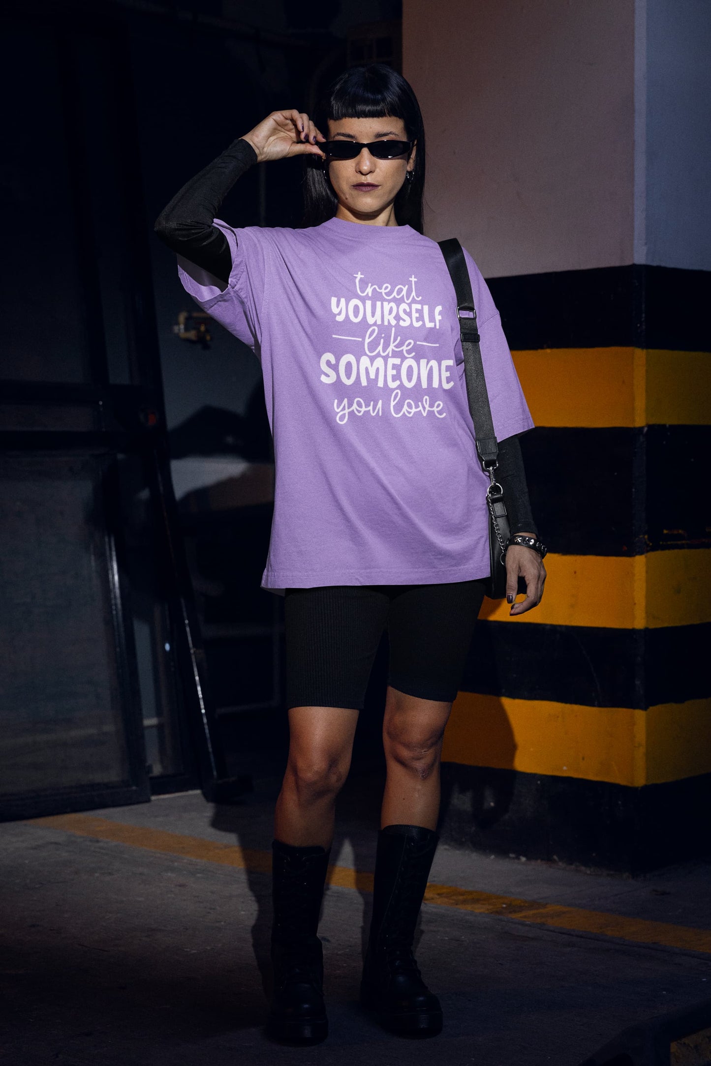 WOMENS IRIS LAVENDER OVERSIZED T-SHIRT