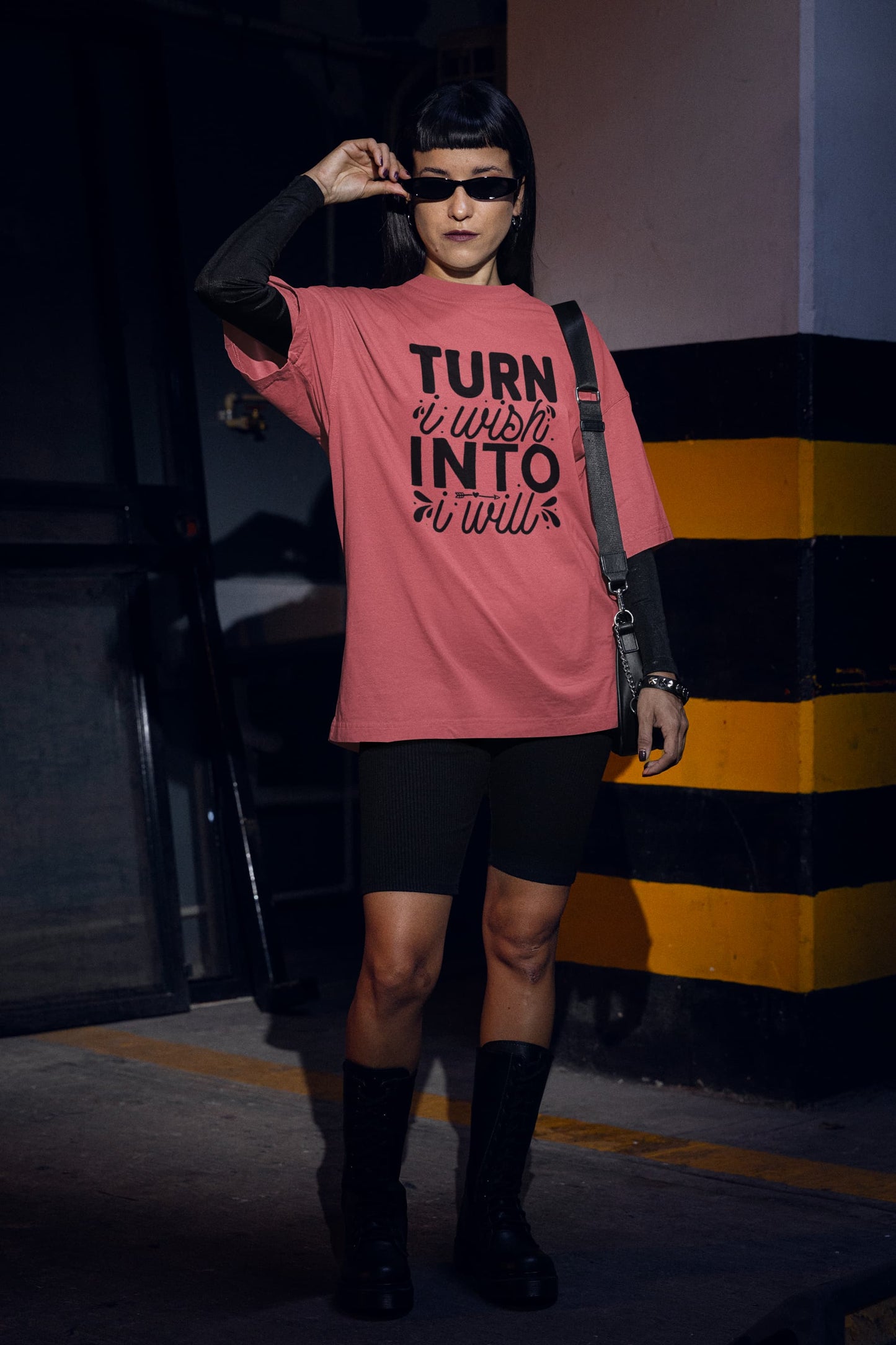 WOMENS DUSTY ROSE OVERSIZED T-SHIRT
