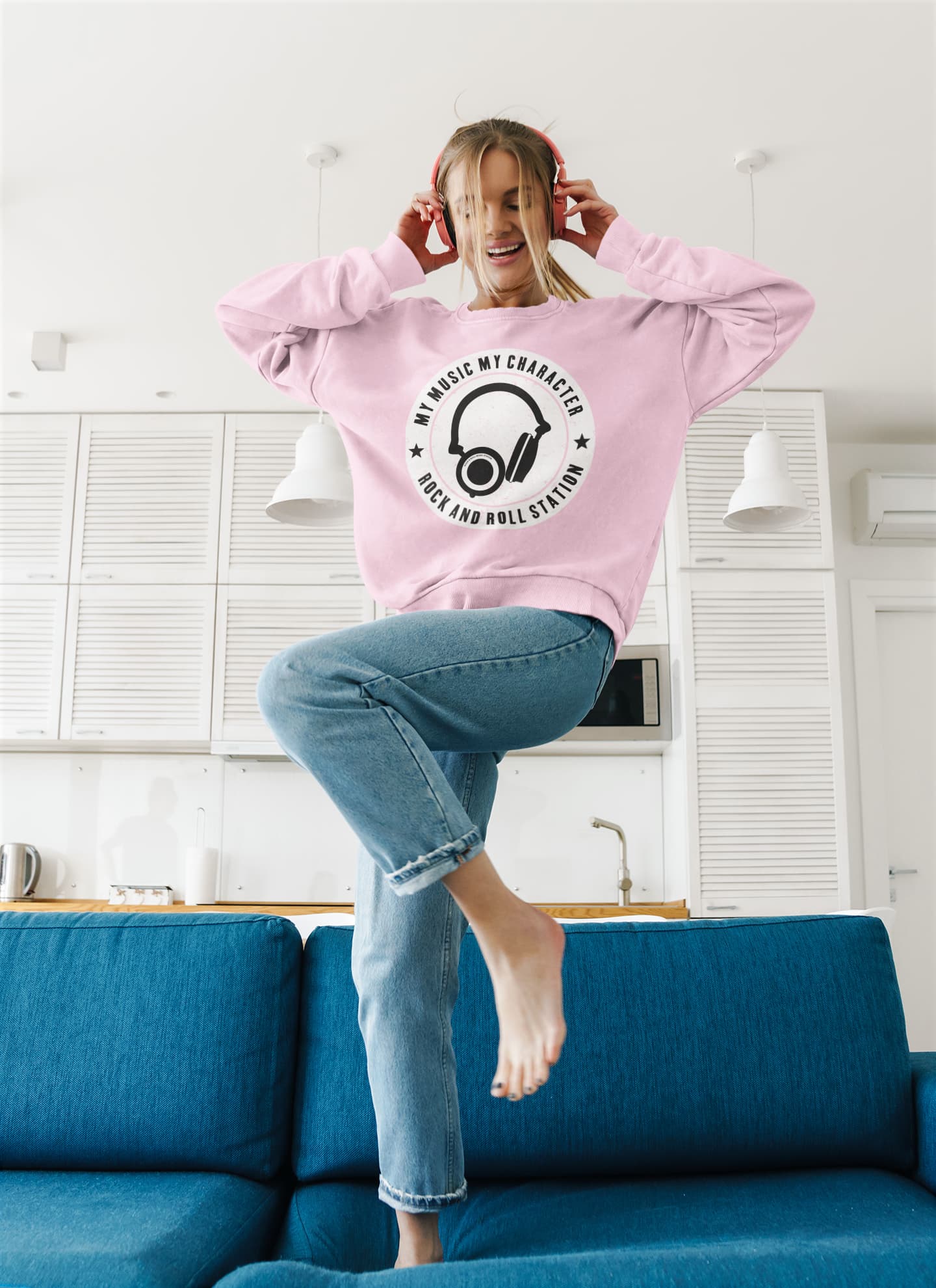 Men's Light Pink Sweatshirts