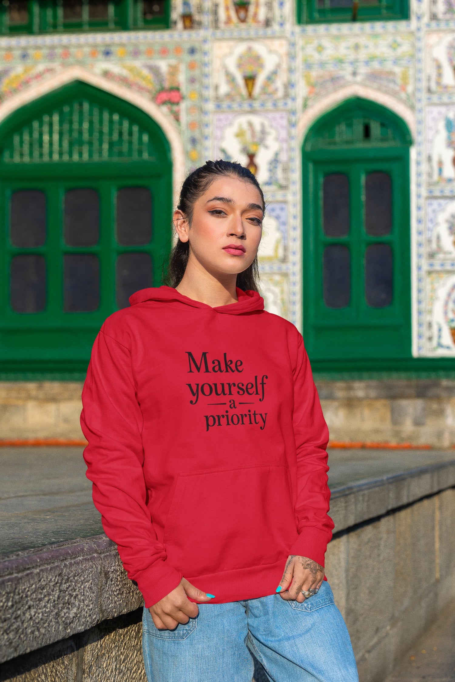 UNISEX RED HOODIES