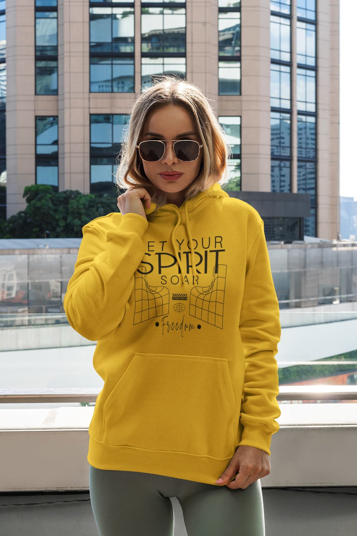 Women's Golden Yellow Hoodies