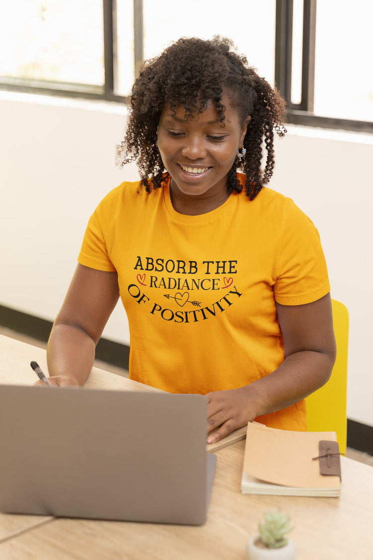 WOMENS GOLDEN YELLOW ROUNDNECK T-SHIRT