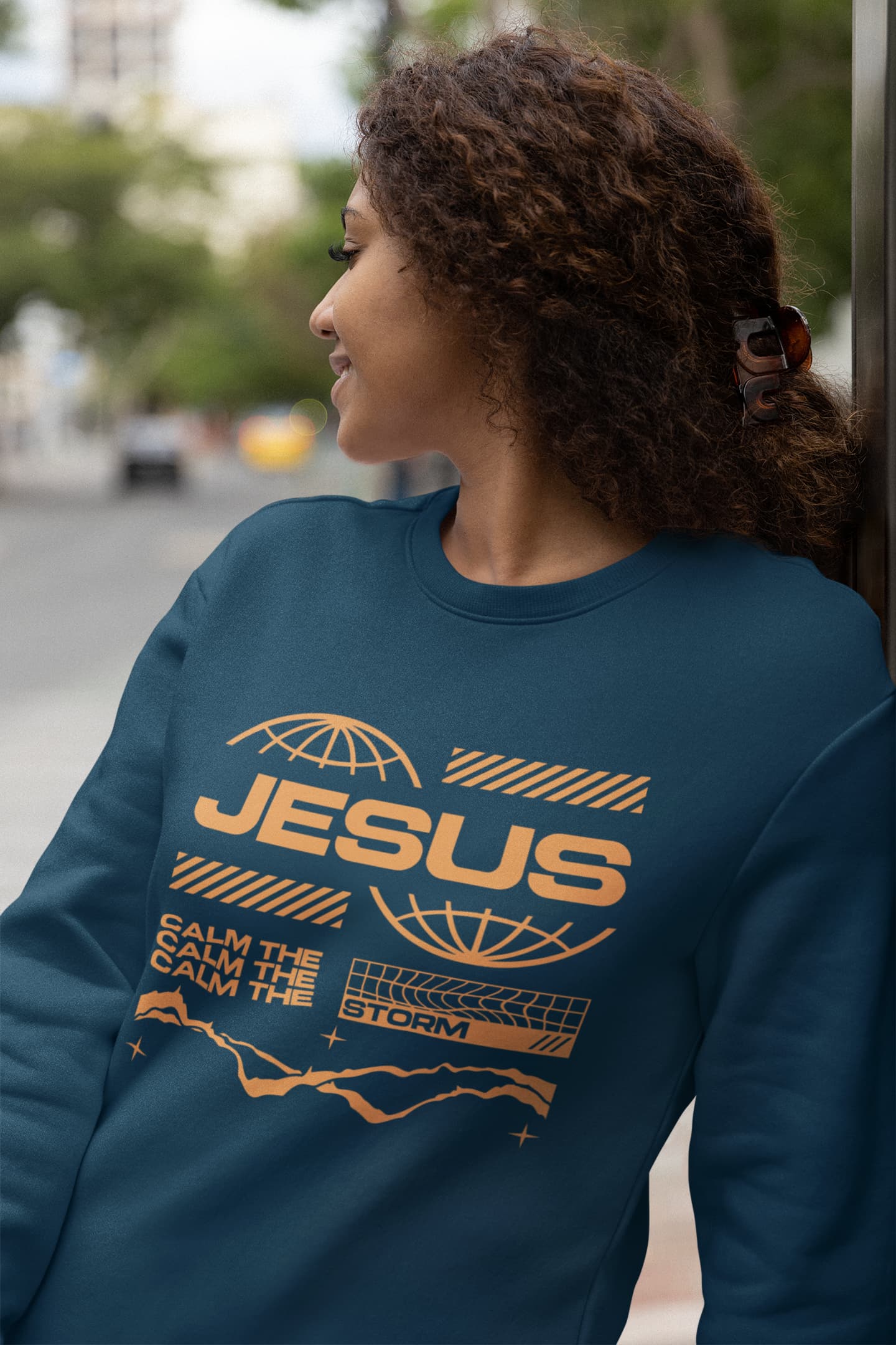 UNISEX NAVY BLUE SWEATSHIRT