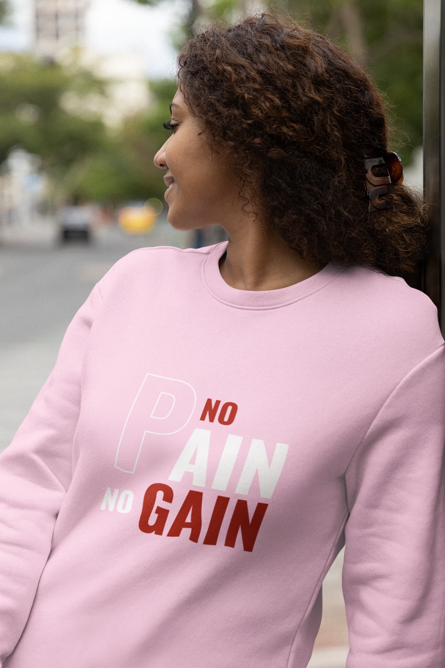 UNISEX LIGHT PINK SWEATSHIRT