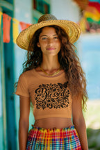 Women’s Mustard Yellow Crop Tops 