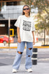 WOMENS WHITE OVERSIZED T-SHIRT