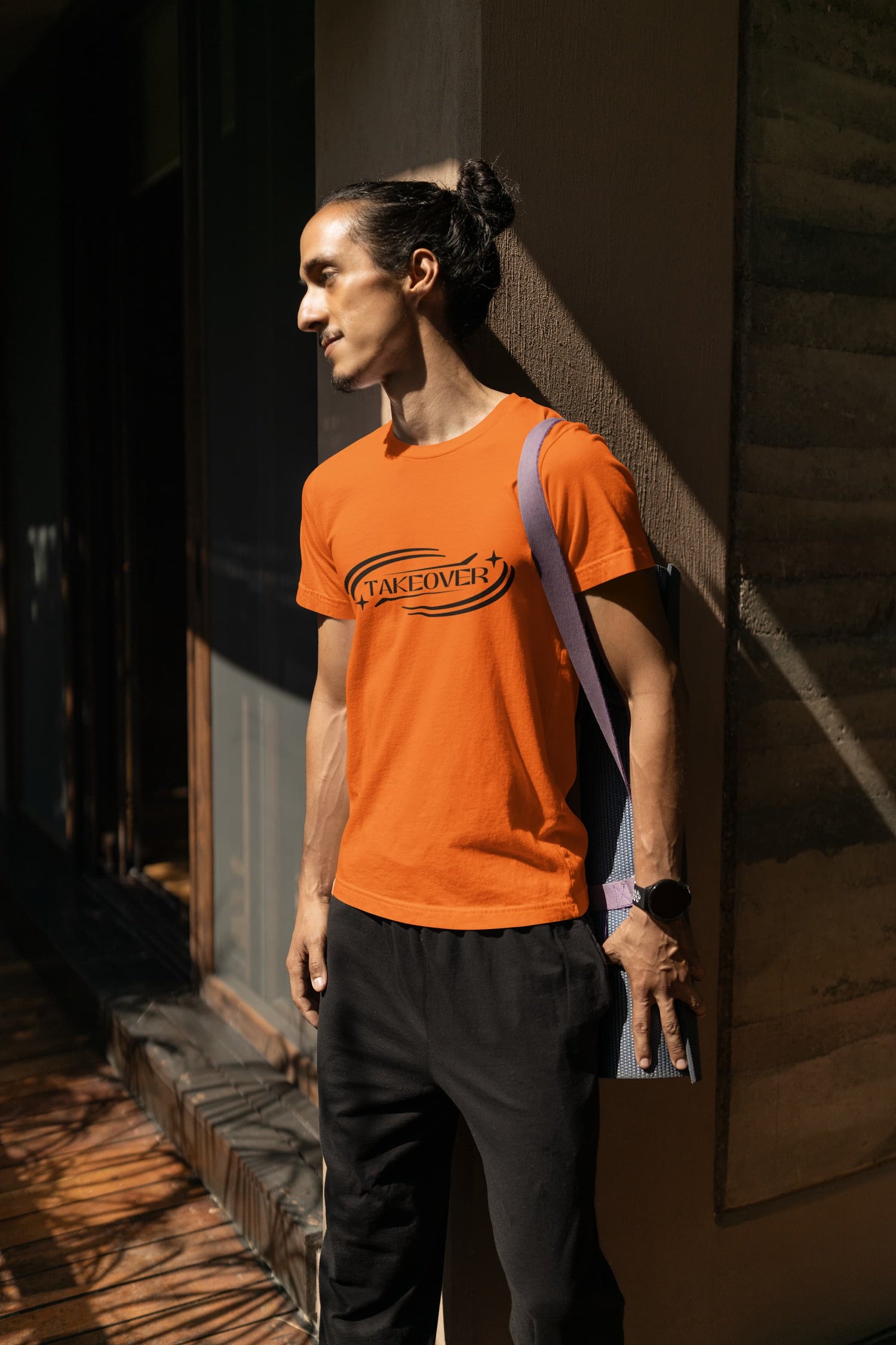 MENS ORANGE ROUNDNECK T-SHIRT 
