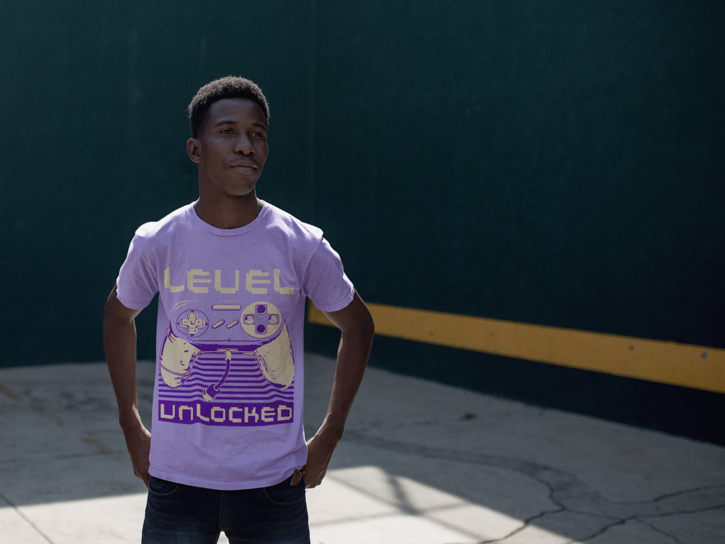 Men's Iris Lavender Round Neck T-shirts