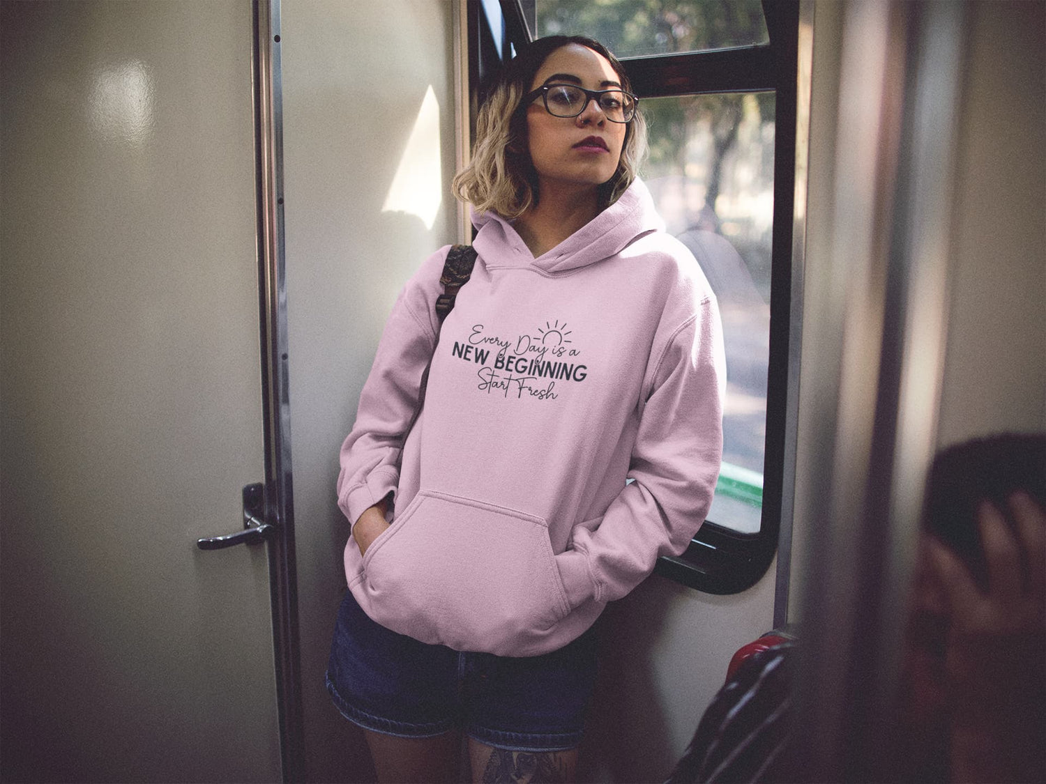 FEMALE LIGHT PINK HOODIES