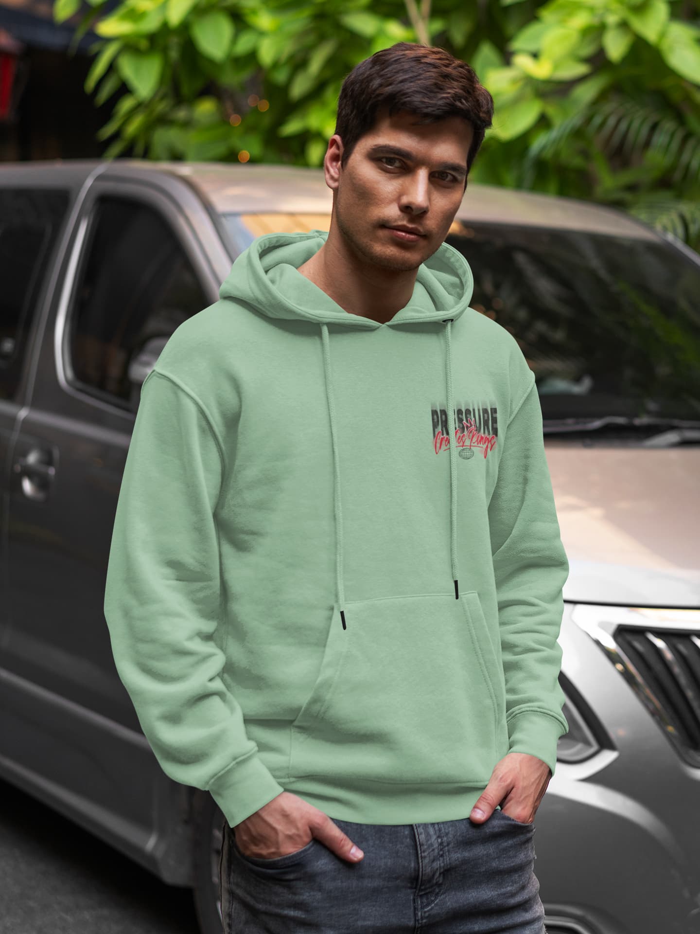 Men's Mint Green Hoodies