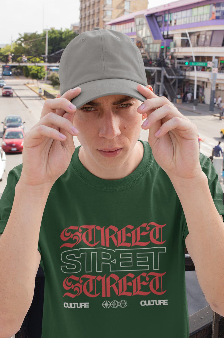 MENS OLIVE GREEN ROUNDNECK T-SHIRT