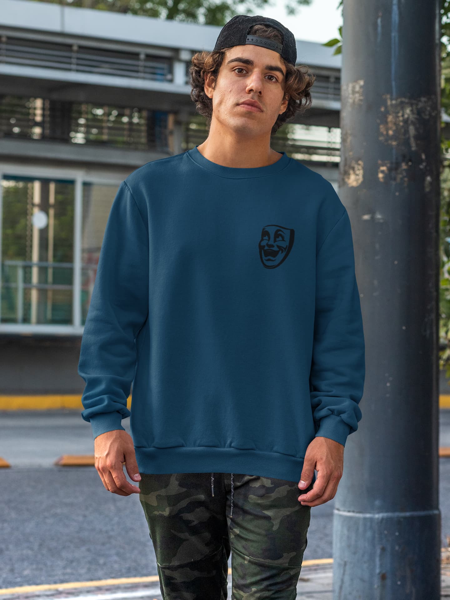 Men's Navy Blue Sweatshirts