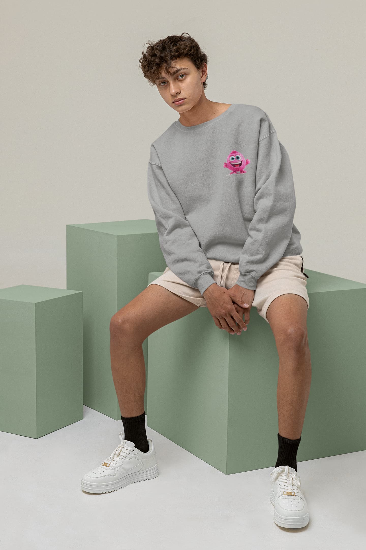 Men's Melange Grey Sweatshirts