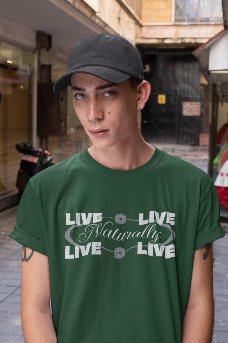 MENS OLIVE GREEN ROUNDNECK T-SHIRT