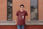 MENS MAROON ROUNDNECK T-SHIRT