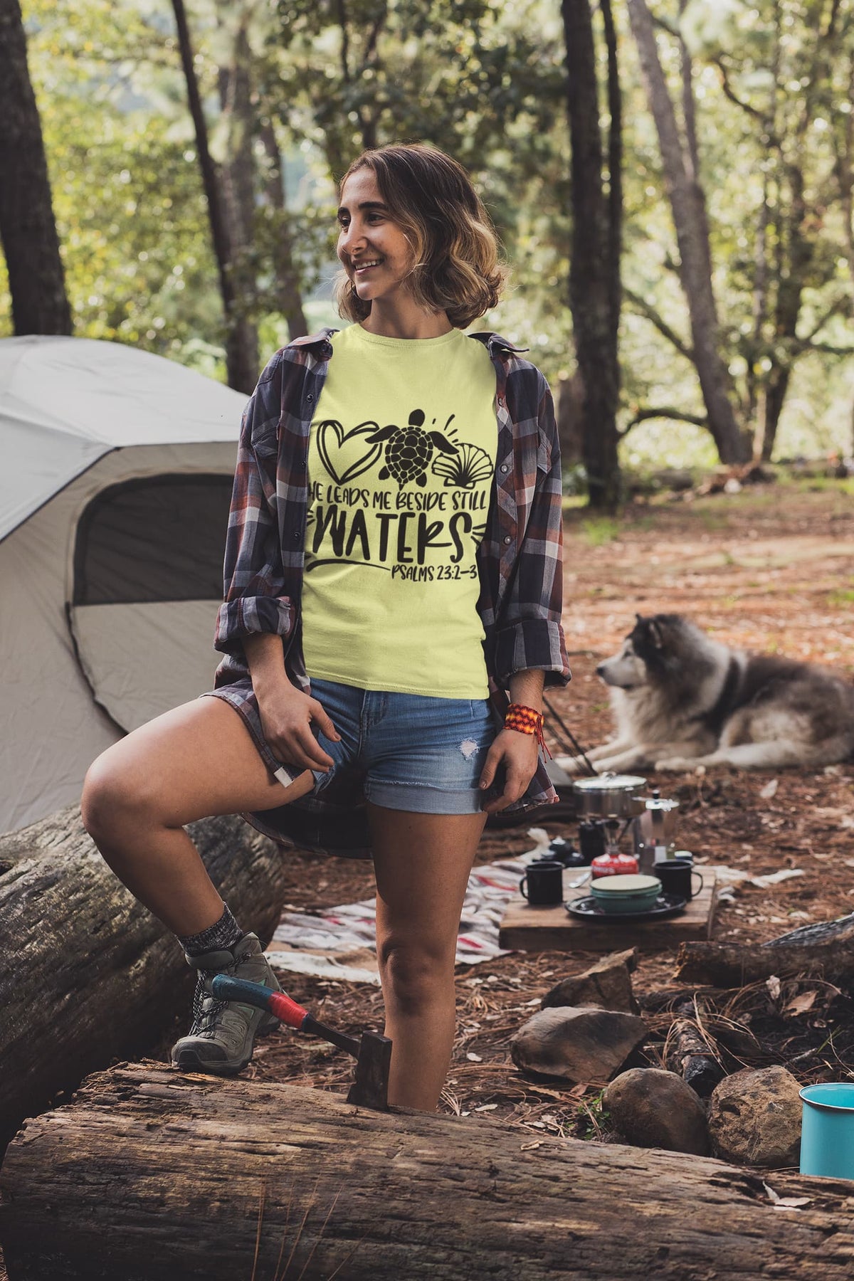 Women's Butter Yellow Round Neck T-shirts