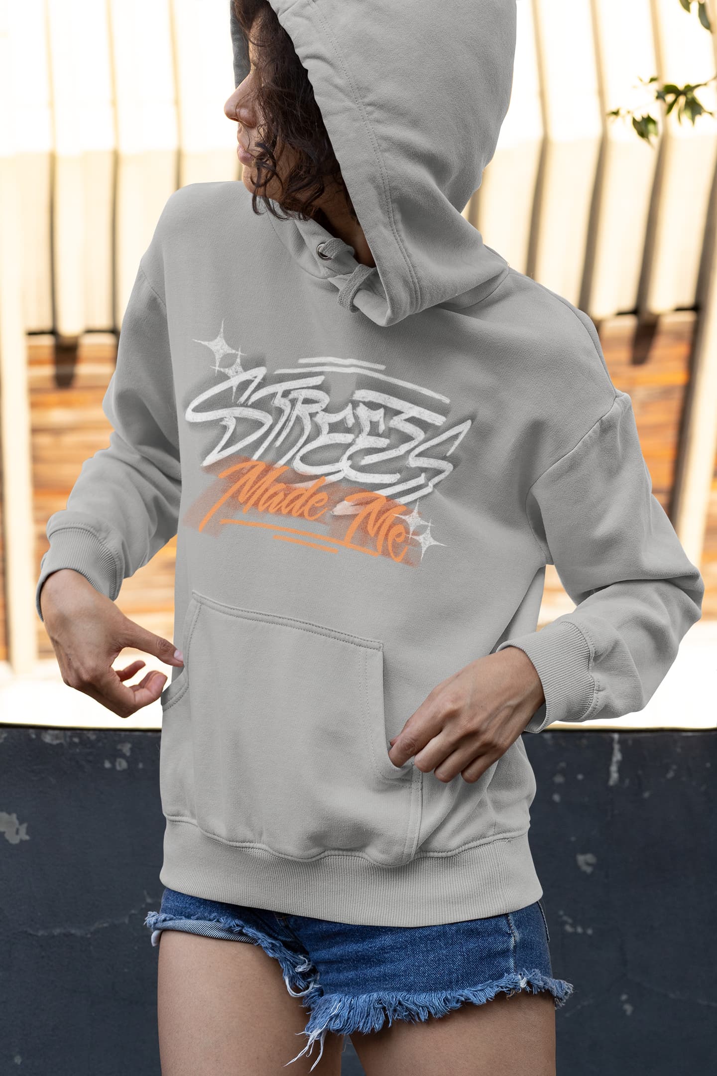 Women's Mélange Grey Hoodies