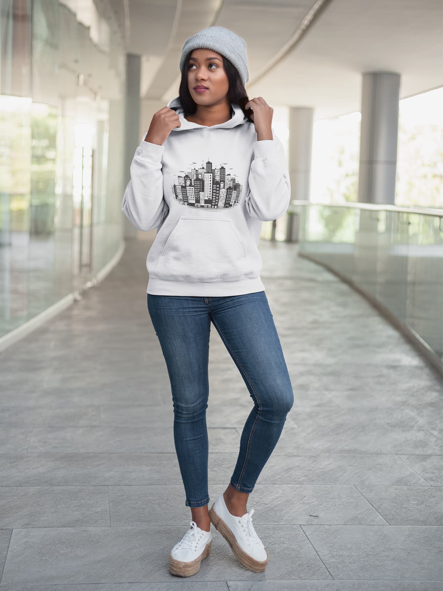 Men's White Hoodies