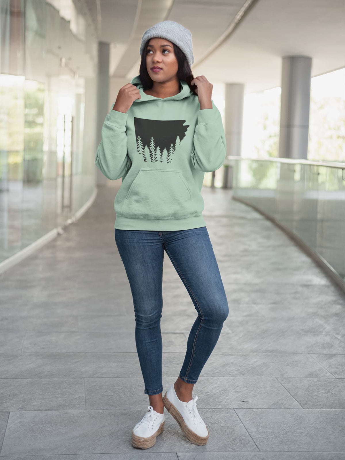 Women's Mint Green Hoodies