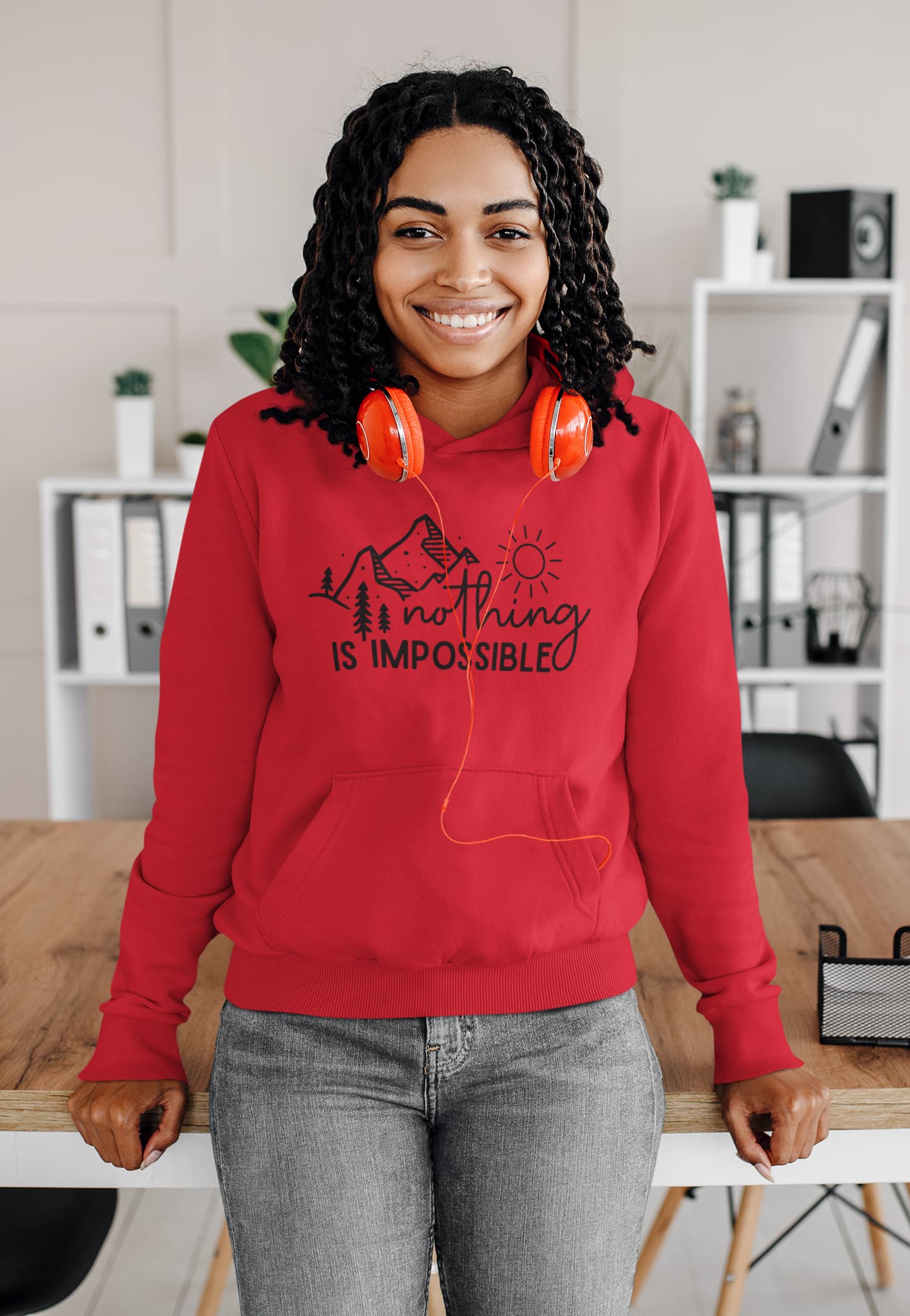 WOMENS RED HOODIES