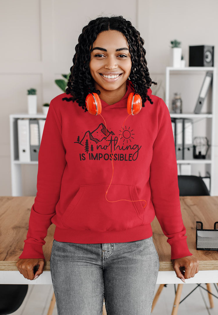 WOMENS RED HOODIES