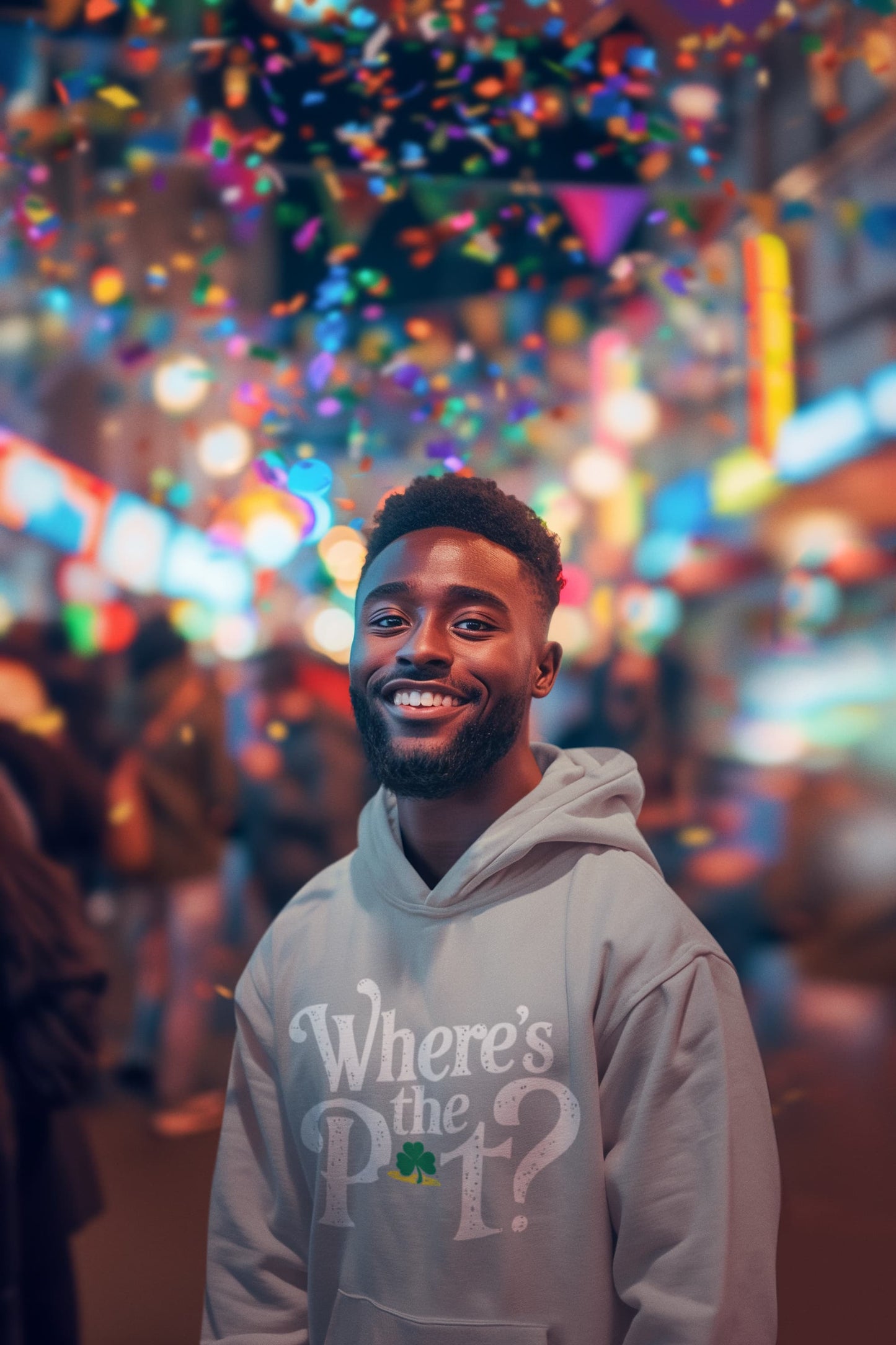 Men's Melange Grey Hoodies