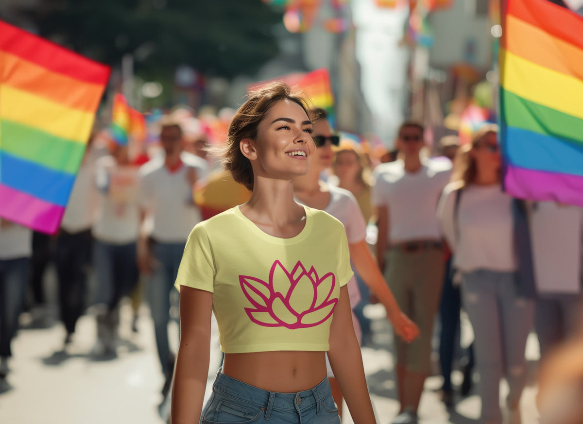 Women's Butter Yellow Crop Tops