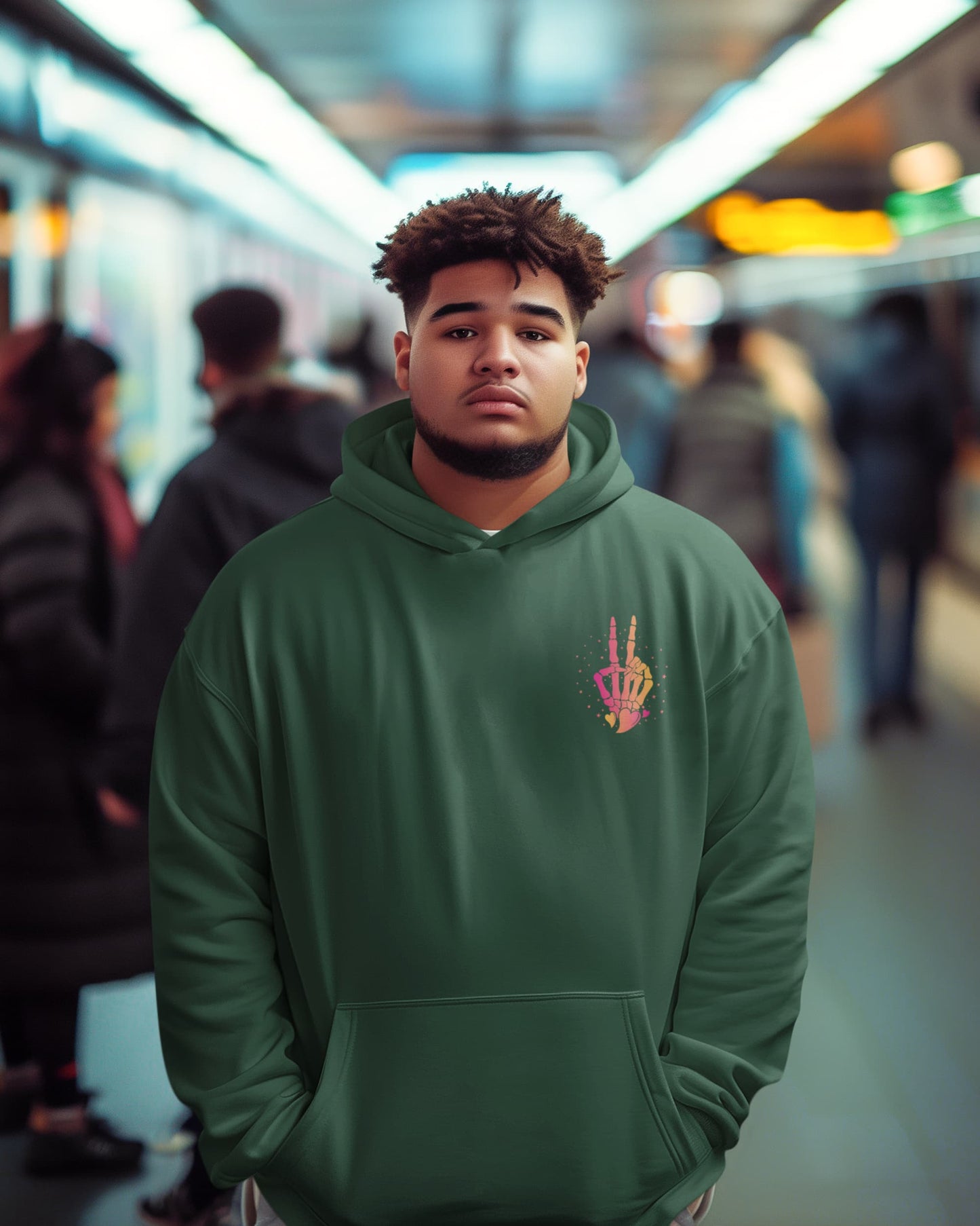 Men's Olive Green Hoodies