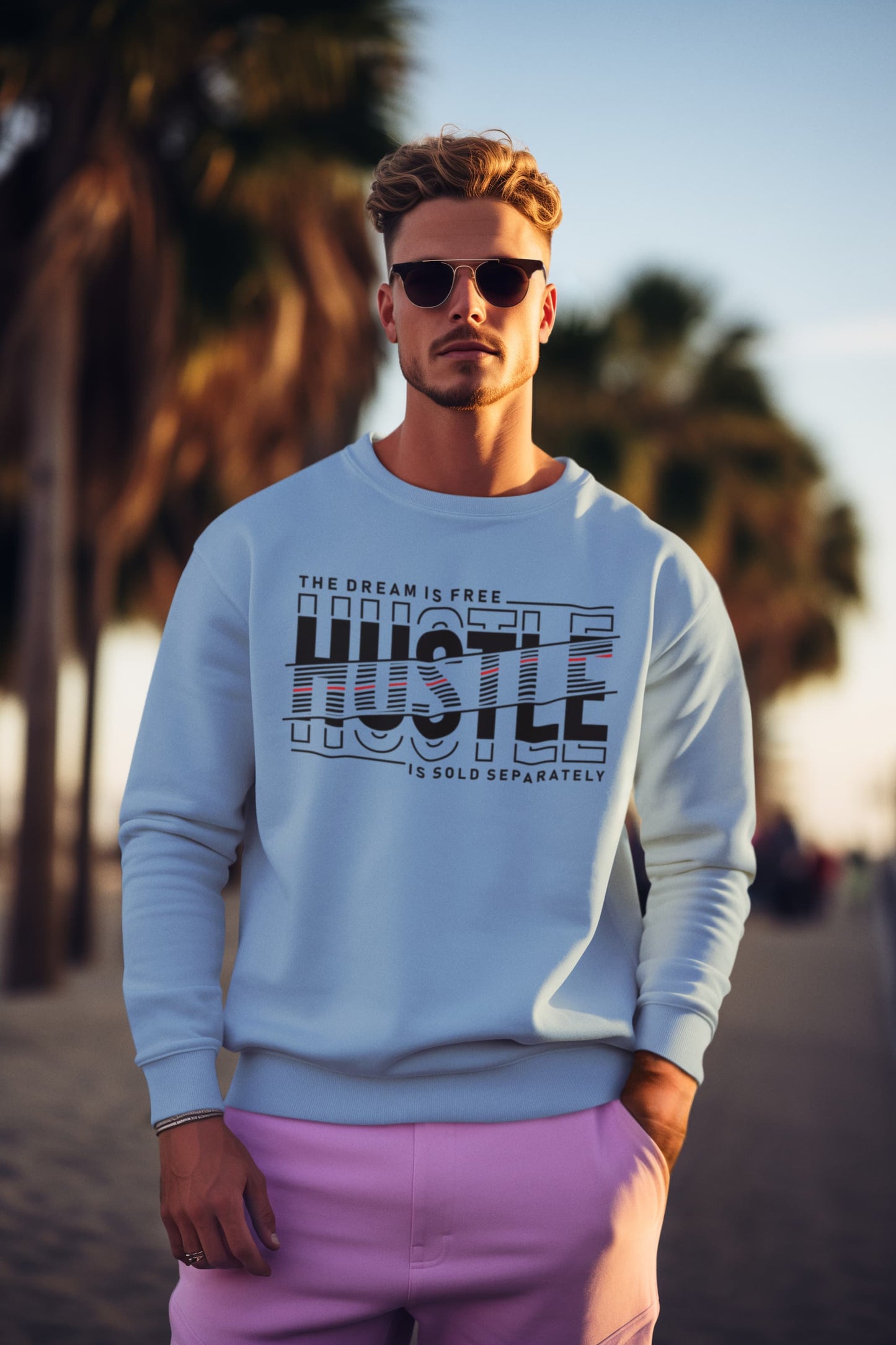 Men's Baby Blue  Sweatshirts