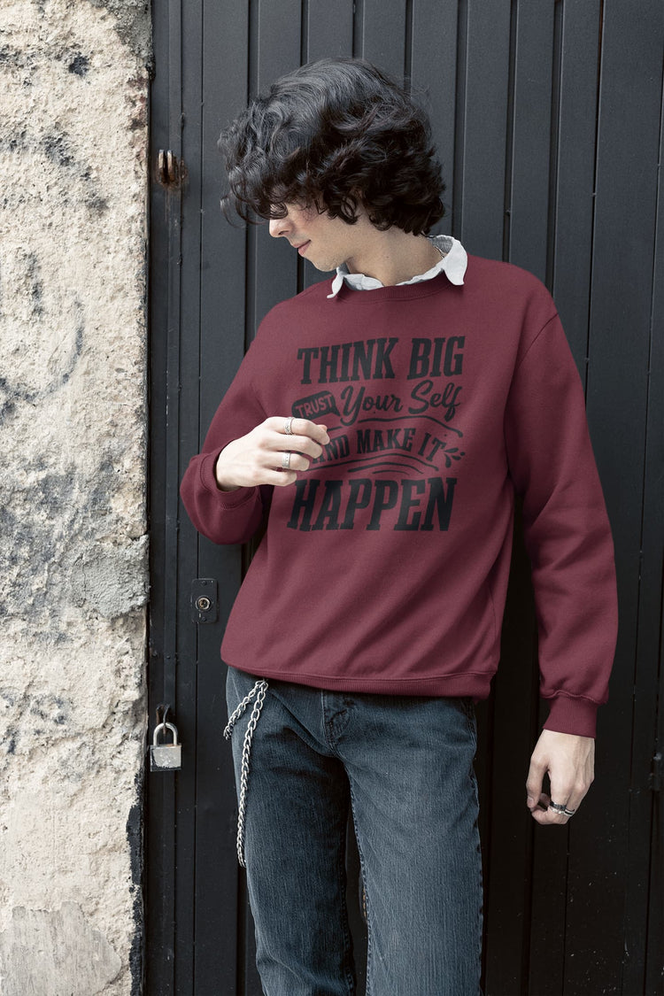 UNISEX MAROON SWEATSHIRT