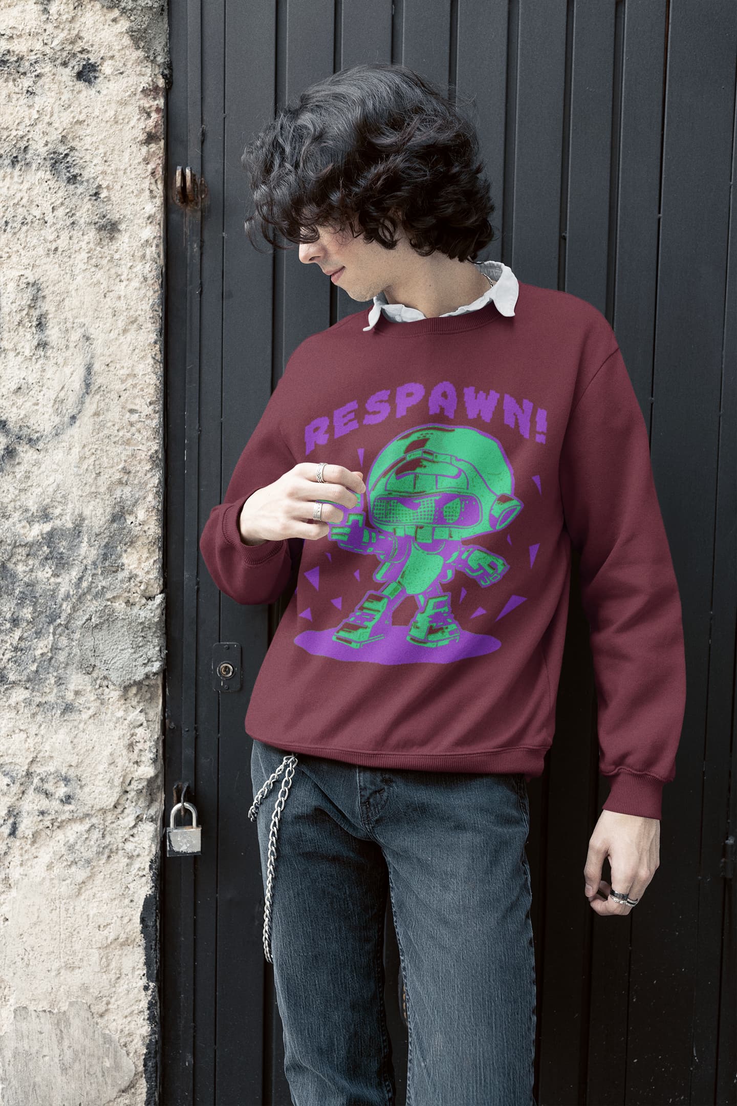 Men's Maroon Sweatshirts