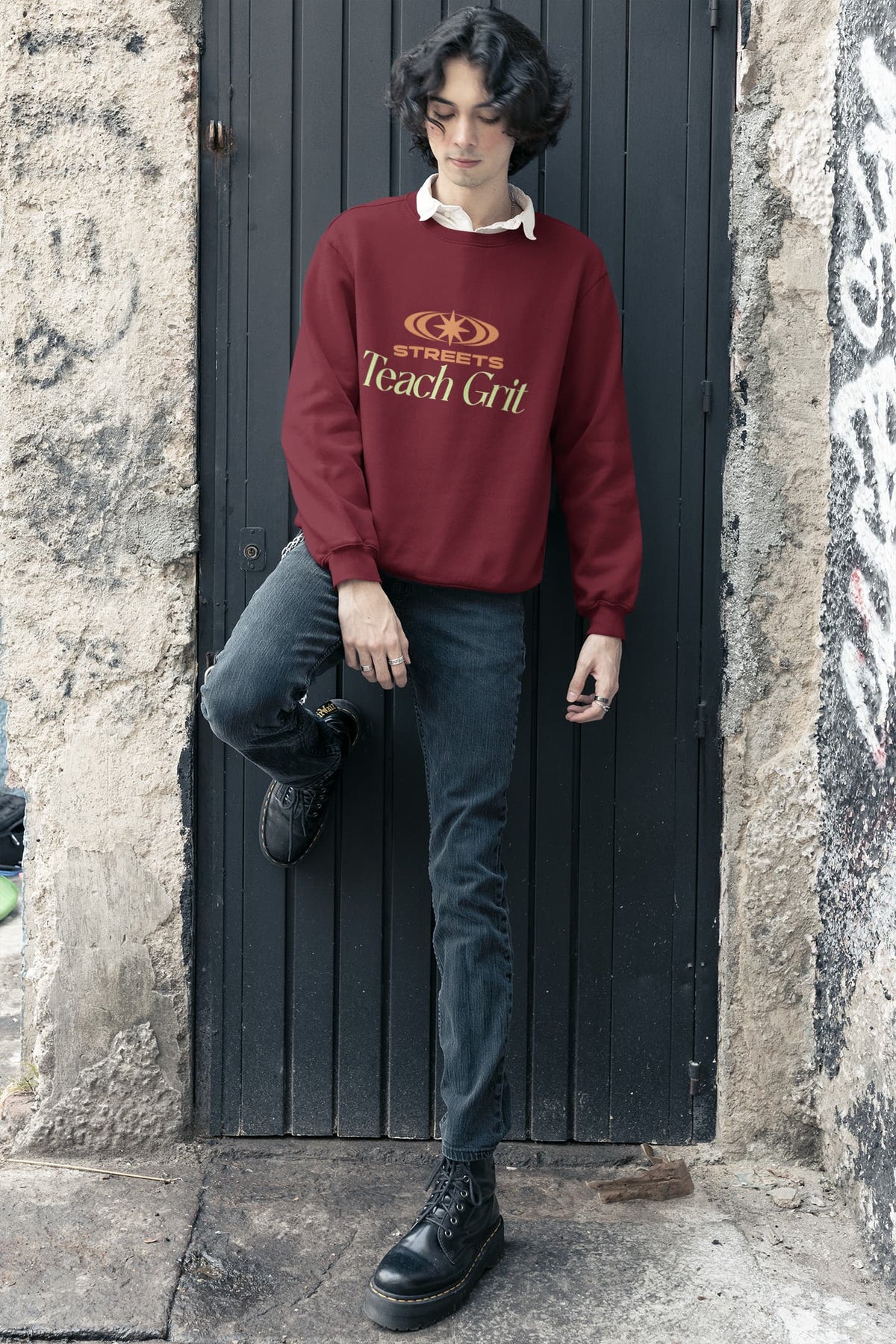 Karavirs® Streets Maroon sweatshirt for men India