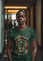Men's Olive Green Round Neck T-shirt 