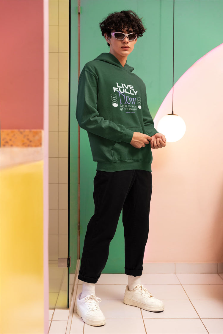 MENS OLIVE GREEN HOODIES