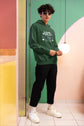 MENS OLIVE GREEN HOODIES