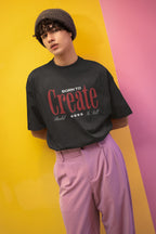 UNISEX BLACK OVERSIZED T-SHIRT