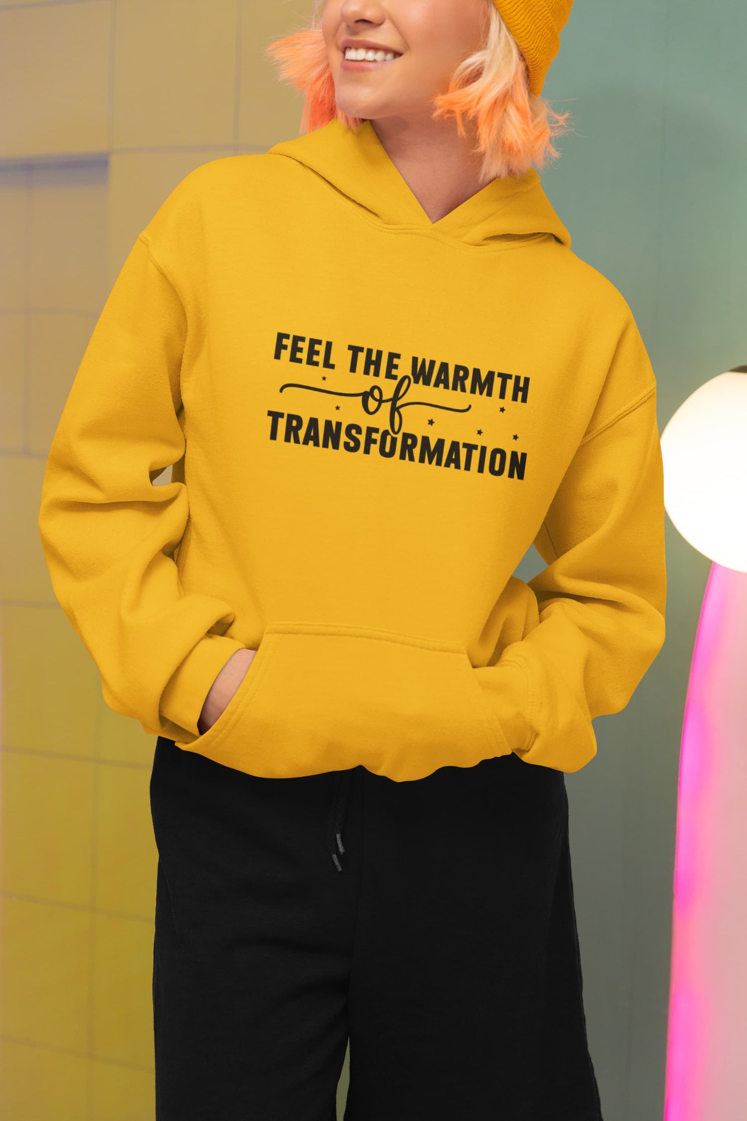 WOMENS GOLDEN YELLOW HOODIES 