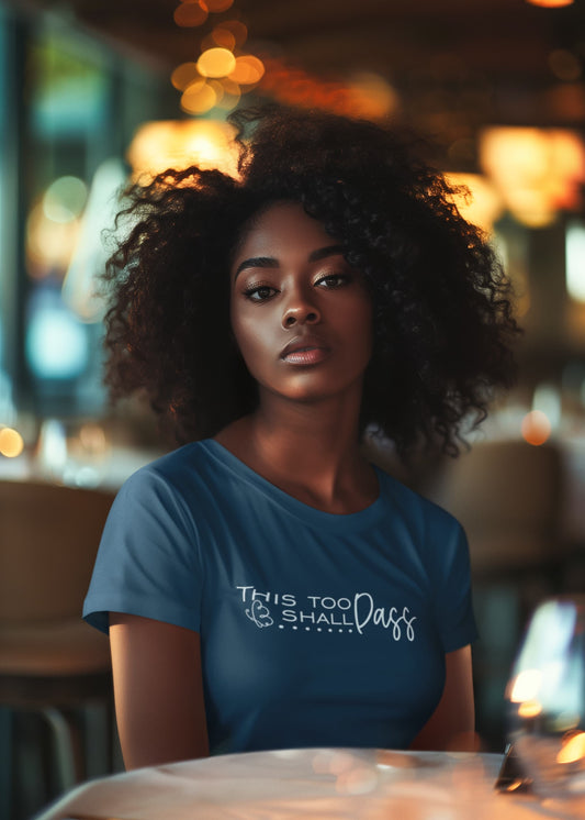 Women's Navy Blue Round Neck T-shirts