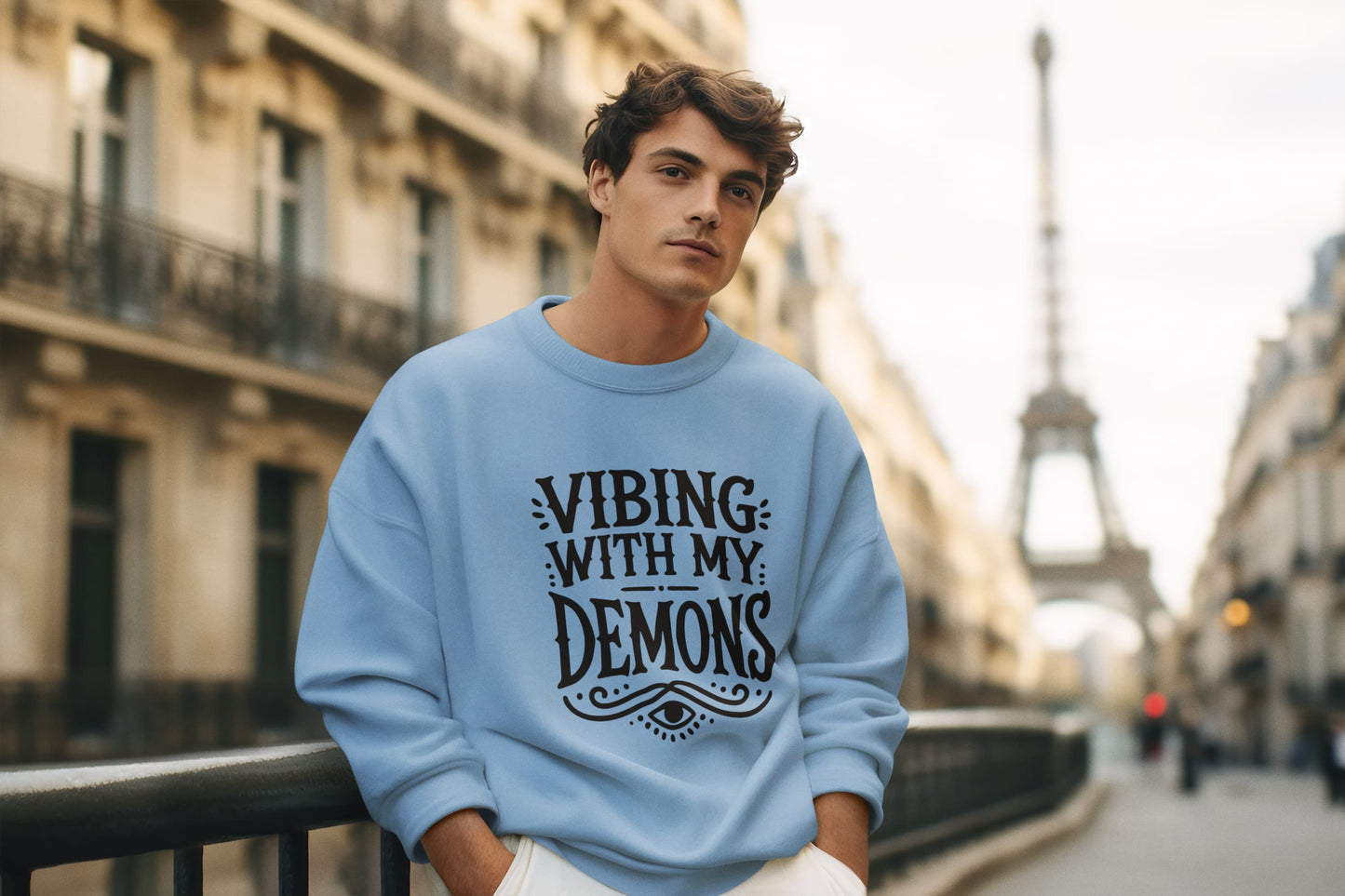 Men's Baby Blue Sweatshirts
